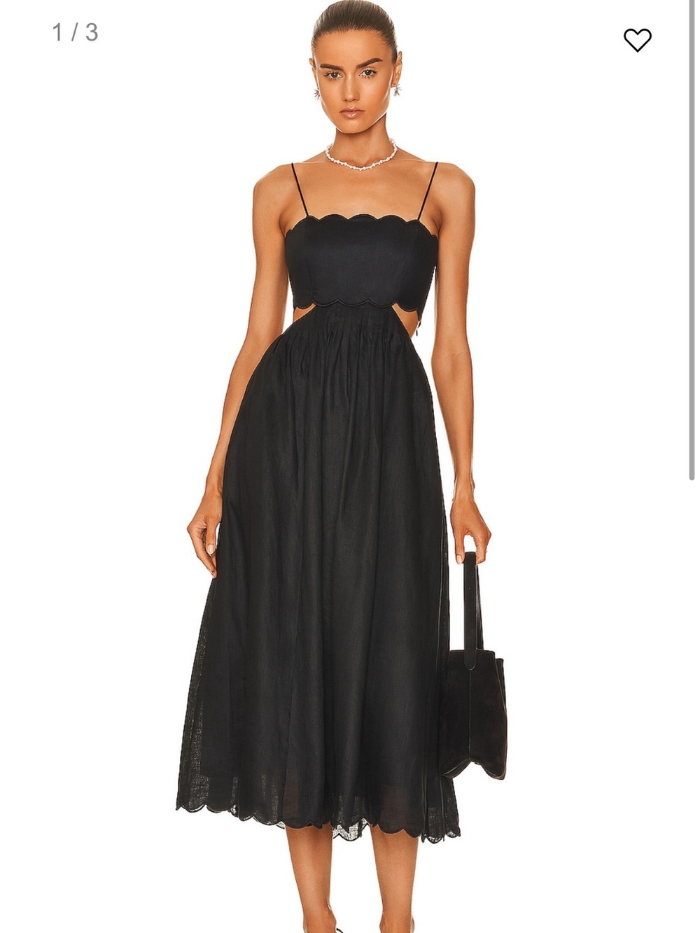 Jude Scallop Midi Dress in Black
ZIMMERMANN